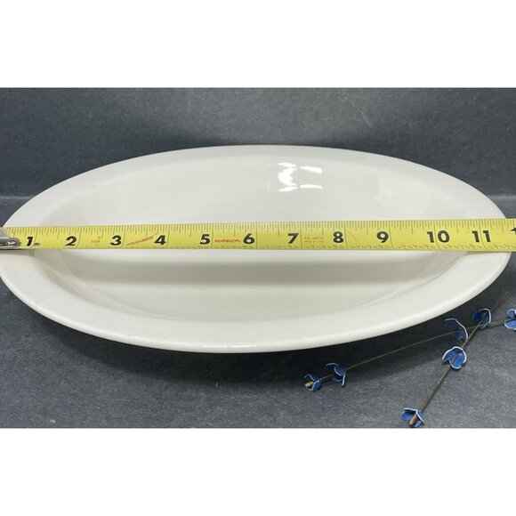 McNICOL White RESTAURANT WARE OVAL SERVING BOWL 12 Inch - Picture 3 of 7